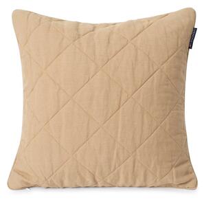 Lexington Quilted linen/viscose pillowcase 50x50cm Beige