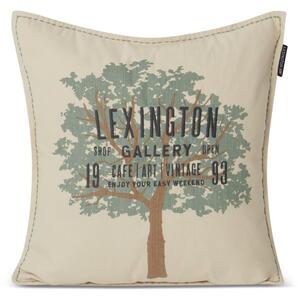 Lexington Tree Logo pillowcase 50x50 cm Light beige-green