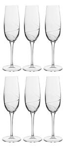 Luigi Bormioli Aero champagne glasses 6-pack 23.5 cl