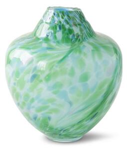 Magnor Unique crystal glass sculpture medium 24 cm Green