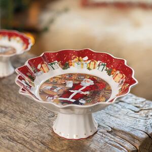 Villeroy & Boch Toy's Fantasy bowl on foot 24 cm White-red