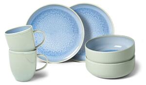 Villeroy & Boch Crafted Blueberry breakfast set 6 pieces Turquoise