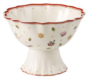 Villeroy & Boch Toy's Delight bowl on foot 33 cl White-red