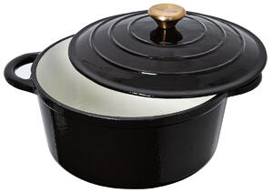 Nordwik Enamelled cast iron pot 5 L Black