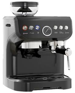 HOMCOM 15 Bar Coffee Machine, with Adjustable Grind, Steamer and Accessories