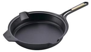 Victoria Signature Cast Iron Frying Pan 25 cm Black