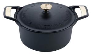 Victoria Signature casserole with lid cast iron 5.5 liters Black