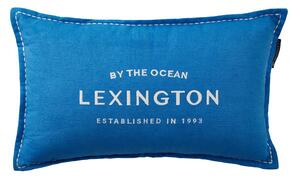 Lexington Logo Embroidered Linen/Cotton cushion 30x50 cm Blue