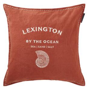 Lexington Logo Embroidered by the ocean cushion cover 50x50 cm Coconut