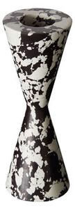 Swirl Cone Candle stick - / marble effect by Tom Dixon White/Black