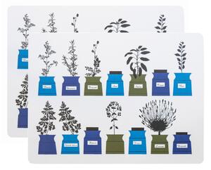 Almedahls Persons kryddskåp placemat 30x40 cm 2-pack Blue