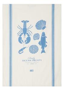 Lexington Ocean treats printed Cotton kitchen towel 50x70 cm White