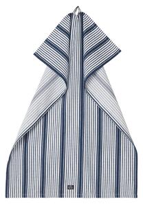 Lexington Striped organic cotton kitchen towel 50x70 cm Navy