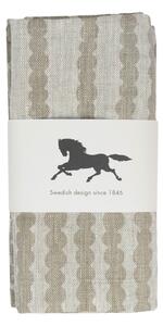 Almedahls Pricktyg fabric napkin 45x45 cm 2-pack Nature-taupe