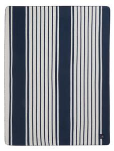 Lexington Striped Recycled Polyester fleece blanket 130x170 cm Navy