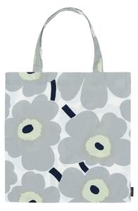 Marimekko Pieni Unikko bag 44x43 cm Cotton-grey-sand