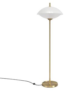 Fritz Hansen Clam floor lamp 128 cm Opal-brass