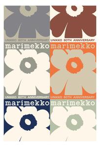 Marimekko Unikko 60th anniversary poster 70x100 cm Multi