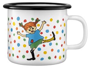 Muurla Pippi enamel mug 2.5 dl Jump for Joy