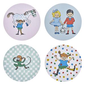 Muurla Pippi coasters 4 pieces Boing-boing