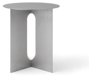 Audo Copenhagen Androgyne side table Ø40cm Brushed steel