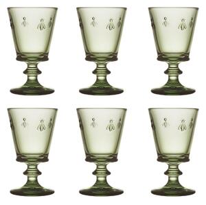 La Rochère Abeille wine glass 24 cl 6-pack Olive green