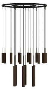 Audo Copenhagen Tubulaire chandelier 20 Anodized bronzed