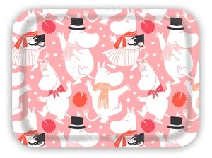 Opto Design Moomin celebration tray 27x20 cm White-pink