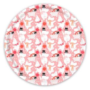 Opto Design Moomin celebration tray Ø31 cm White-pink