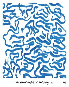 Paper Collective Comfort - Blue poster 50x70 cm