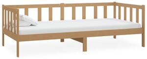 Day Bed Honey Brown Solid Pinewood 90x200 cm
