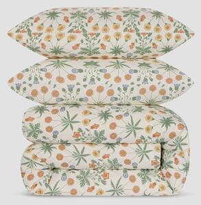 Sage & Mindful Cream Daisy Cotton Duvet Set | Standard x Single | Piglet in Bed