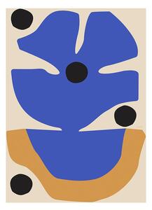 Paper Collective Flor Azul poster 50x70 cm