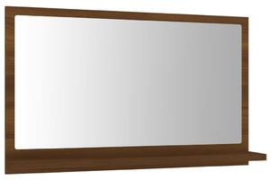 Bathroom Mirror Brown Oak 60x10.5x37 cm Engineered Wood