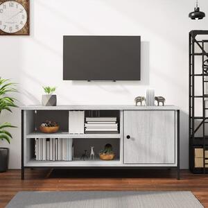 Isabelle Wooden TV Stand With 1 Door 1 Shelf In Grey Sonoma Oak