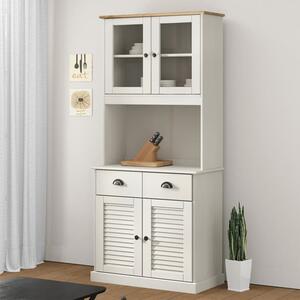 Vega Pinewood Highboard With 2 Doors In White