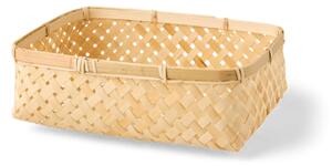 Basket - Bamboo. 27.5 x 19.3 x 9 cm. - Nature - Søstrene Grene