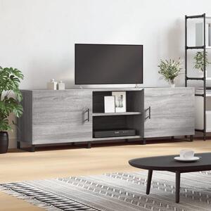 Alivia Wooden TV Stand With 2 Doors In Grey Sonoma Oak