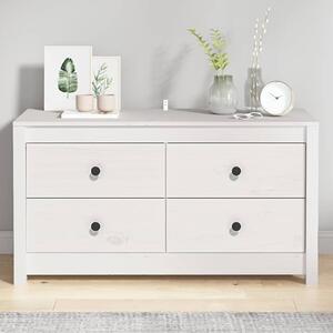 Zurich Pinewood Storage Cabinet With 2 Drawers In White