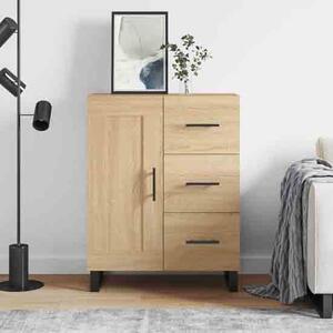 Avalon Wooden Sideboard With 1 Door 3 Drawers In Sonoma Oak