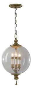 FE/ARGENTO/P Argento 3 Light Silver Leaf Finish Pendant