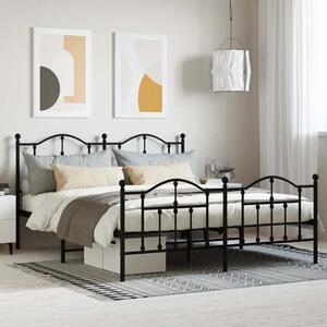 Bolivia Metal Super King Size Bed In Black