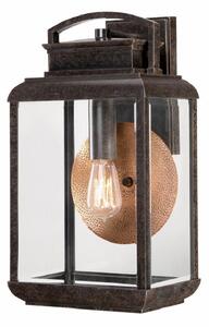 Elstead QZ/BYRON/L Byron 1 Light Large Wall Lantern Light In Imperial Bronze - Height: 457mm