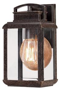 Elstead QZ/BYRON/S Byron 1 Light Small Wall Lantern Light In Imperial Bronze - Height: 305mm