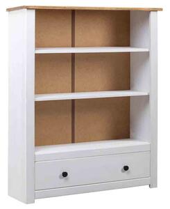 Bury Wooden Bookcase With 1 Door 3 Shelves In White And Brown