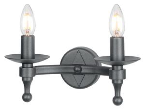 Elstead WR2-GRAPHITE Warwick 2 Light Wall Light In Graphite