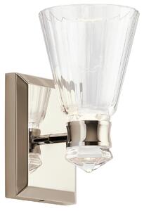 Quintiesse QN-KAYVA1-PN Kayva Integral LED Dual Lit Wall Light In Polished Nickel Finish