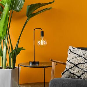 Dar Lighting Dena Table Lamp In Matt Black Finish