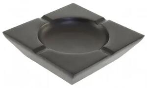 Charlton Aluminium Square Ashtray In Matt Black