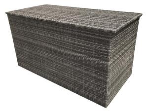 Clisson Small Rattan Outdoor Storage Box In Grey